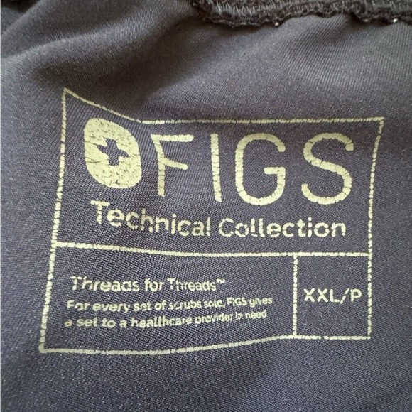 FIGS Livingston Basic Scrub Pants, Navy, Size XXL, EUC, comfortable & stylish. - Picture 4 of 8